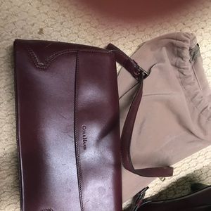 Oxblood ColeHaan clutch w/Franco Sarto boots.